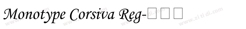 Monotype Corsiva Reg字体转换